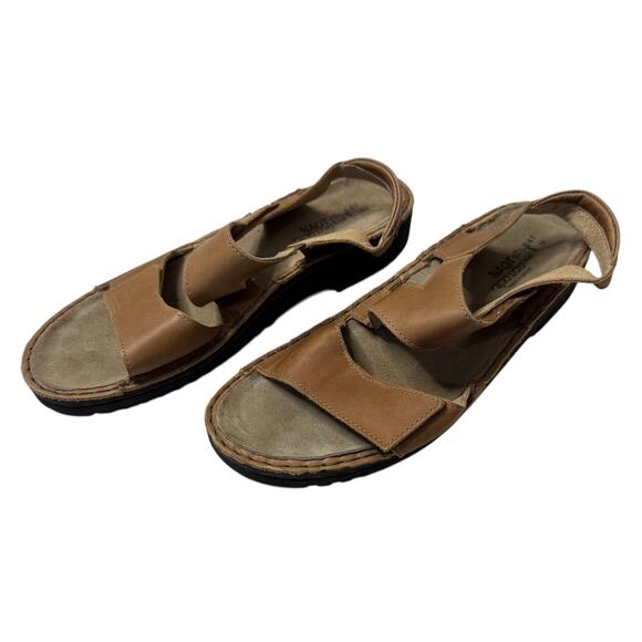 NAOT Enid Leather Sandals Adjustable Padded Straps Comfort Footbed Shoes Size 41 - Picture 2 of 10